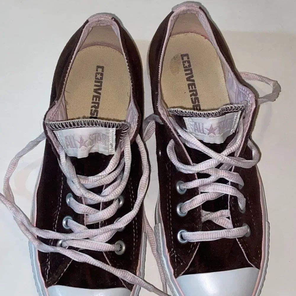 Converse All StarâVelvet with Deep Brown Sole Unisex Menâs 6 Womenâs 8 Size - Picture 10 of 12